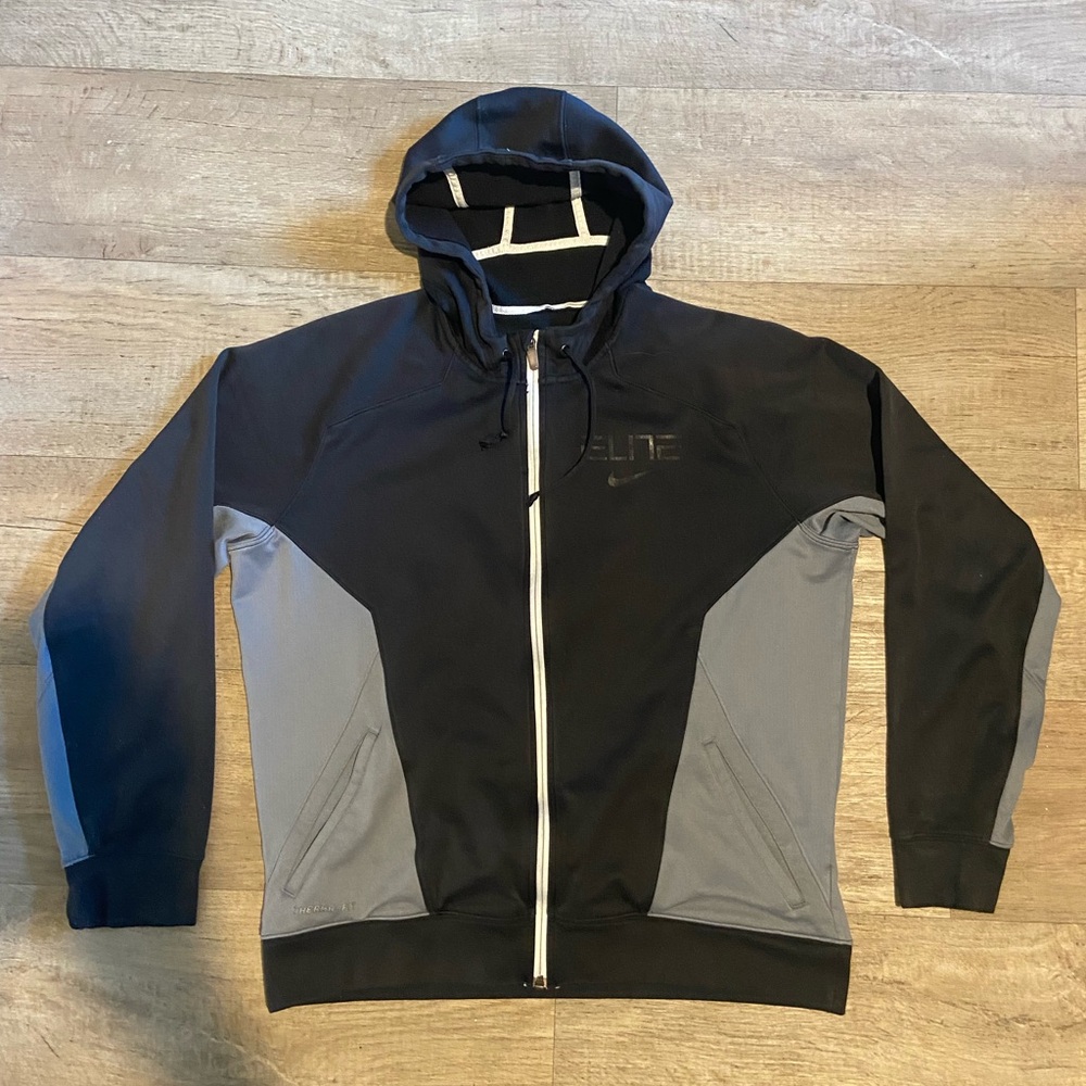 Nike Elite Black and Grey Jacket Size Large.